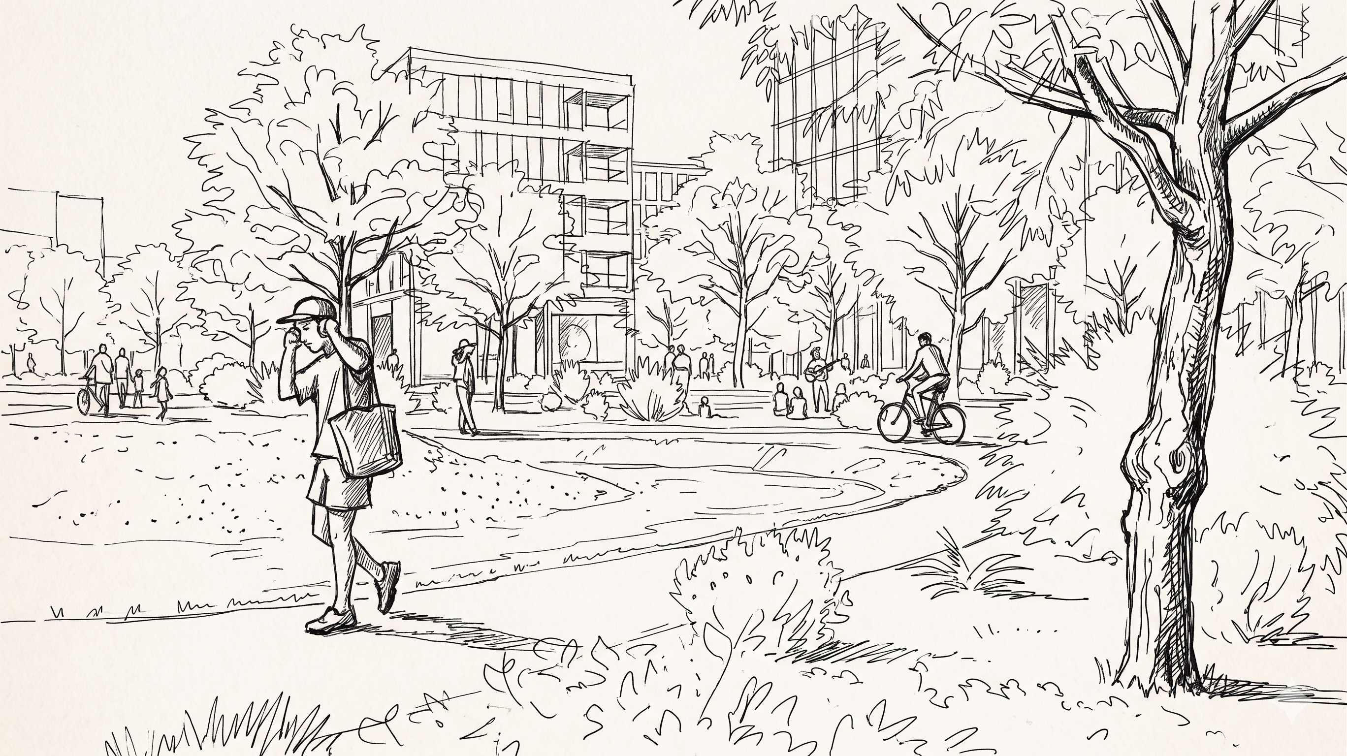 Before: architectural concept sketch