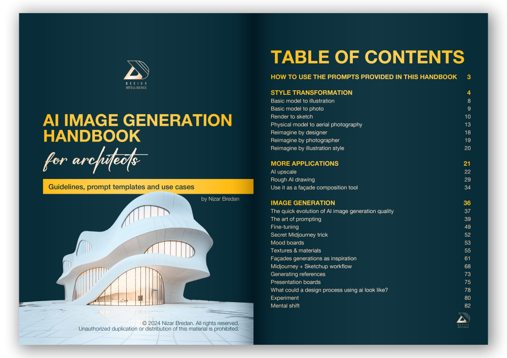 AI image generation handbook - Table of contents